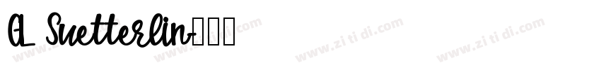 GL Suetterlin字体转换